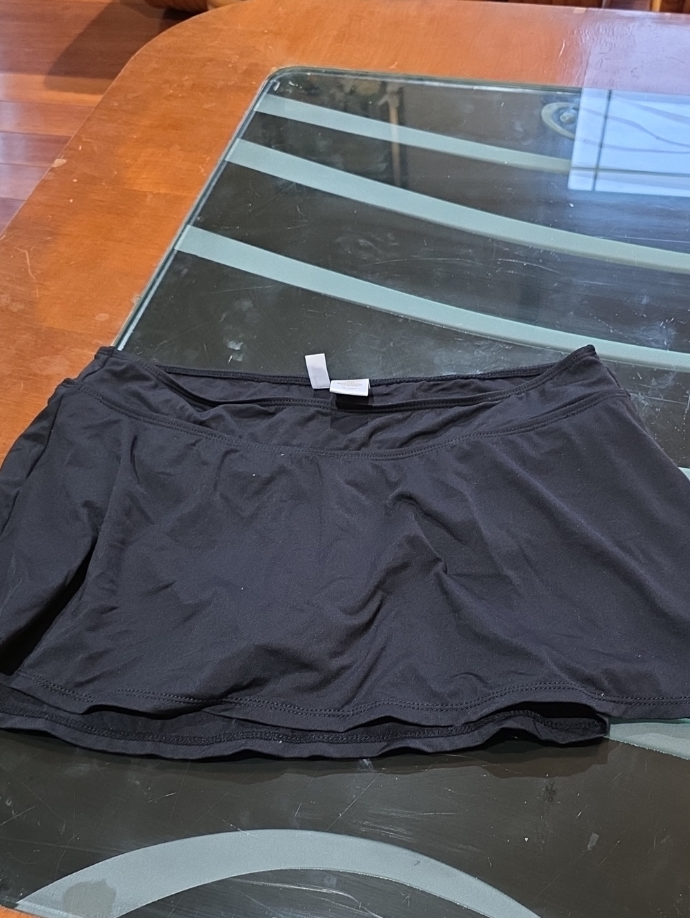 Anne Cole Black Swim Skirtini Cover-Up
